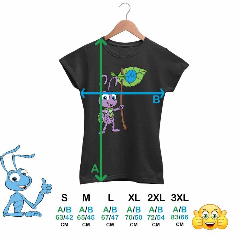 Fashion, accesorii si bijuterii - Femei - Imbracaminte femei - Tricouri si topuri femei - Tricou Femei A Bugs Life Aventuri la Firul Ierbii Dot, negru, marime S - Infinity.ro