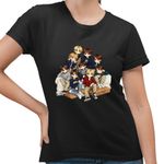 Fashion, accesorii si bijuterii - Femei - Imbracaminte femei - Tricouri si topuri femei - Tricou Femei NCT 127 Cartoon Kpop Merch, negru, marime S - Infinity.ro