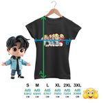 Fashion, accesorii si bijuterii - Femei - Imbracaminte femei - Tricouri si topuri femei - Tricou Femei Red Velvet Cartoon Chibi Kpop, negru, marime S - Infinity.ro