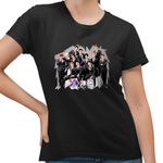 Fashion, accesorii si bijuterii - Femei - Imbracaminte femei - Tricouri si topuri femei - Tricou Femei EXO Kpop Party, negru, marime S - Infinity.ro