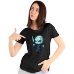 Fashion, accesorii si bijuterii - Femei - Imbracaminte femei - Tricouri si topuri femei - Tricou Femei Game of Thrones Night King White Walkers, negru, marime S - Infinity.ro