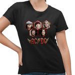 Fashion, accesorii si bijuterii - Femei - Imbracaminte femei - Tricouri si topuri femei - Tricou Femei ACDC Rock Vibe ACDC Merch, negru, marime S - Infinity.ro
