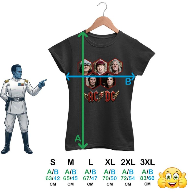 Fashion, accesorii si bijuterii - Femei - Imbracaminte femei - Tricouri si topuri femei - Tricou Femei ACDC Rock Vibe ACDC Merch, negru, marime S - Infinity.ro