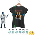 Fashion, accesorii si bijuterii - Femei - Imbracaminte femei - Tricouri si topuri femei - Tricou Femei Led Zeppelin Cartoon, negru, marime S - Infinity.ro