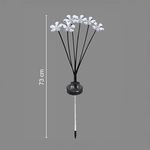 Casa si Gradina - Corpuri si surse de iluminat - Iluminat exterior - Lampi solare - Lampa solara tip stick cu buchet de flori colorate, 73 cm - Infinity.ro