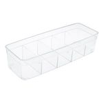 Casa si Gradina - Mobilier - Organizare si depozitare - Organizatoare pentru sertare si dulapuri - Organizator Sertar Transparent cu 5 Compartimente - Infinity.ro