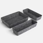 Casa si Gradina - Mobilier - Organizare si depozitare - Organizatoare pentru sertare si dulapuri - Organizatoare din Pasla pentru Sertar - 3buc - Infinity.ro