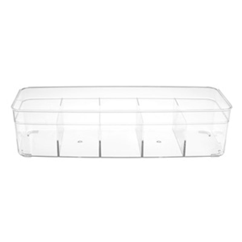 Casa si Gradina - Mobilier - Organizare si depozitare - Organizatoare pentru sertare si dulapuri - Organizator Sertar Transparent cu 5 Compartimente - Infinity.ro