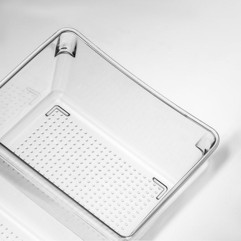 Casa si Gradina - Mobilier - Organizare si depozitare - Organizatoare pentru sertare si dulapuri - Organizator Modular din Plastic Transparent cu 3 Compartimente pentru Sertare - Infinity.ro