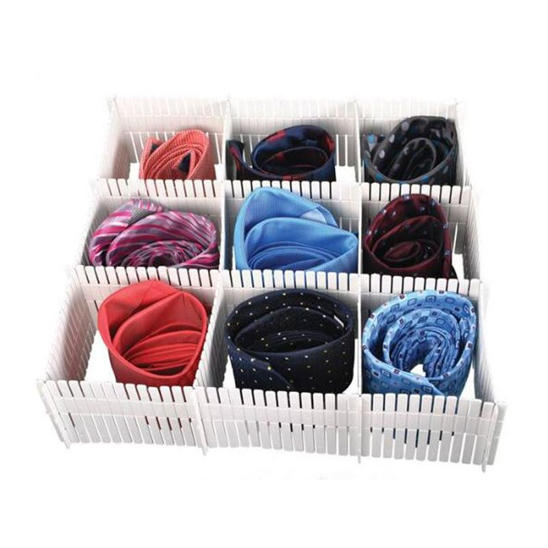 Casa si Gradina - Mobilier - Organizare si depozitare - Organizatoare pentru sertare si dulapuri - Separatoare de Sertare din Plastic Alb - Organizator pentru Lenjerie - Infinity.ro