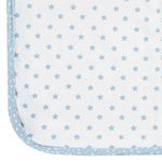 Casa si Gradina - Textile si covoare - Pături și cuverturi - Pături - Patura din bumbac pentru patut, Ecru cu stele, 90x80cm - Infinity.ro