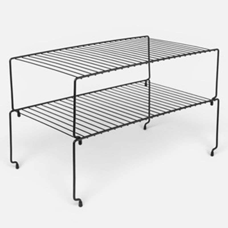 Casa si Gradina - Mobilier - Biblioteci si rafturi - Rafturi - Raft Metalic Stivuibil Negru 45x23x15cm - Infinity.ro