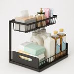 Casa si Gradina - Mobilier - Biblioteci si rafturi - Rafturi - Raft Metalic Glisant cu Suport, 36x27x28,5cm, Negru - Infinity.ro