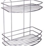 Casa si Gradina - Mobilier - Biblioteci si rafturi - Rafturi - Raft Metalic Suspendabil pentru Baie, 2 Nivele, 25x15x30cm, Argintiu - Infinity.ro
