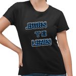 Fashion, accesorii si bijuterii - Femei - Imbracaminte femei - Tricouri si topuri femei - Tricou Femei Born to Learn NCT Kpop Merch, negru, marime S - Infinity.ro
