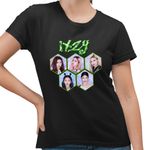 Fashion, accesorii si bijuterii - Femei - Imbracaminte femei - Tricouri si topuri femei - Tricou Femei Itzy Yuna Kpop Merch, negru, marime S - Infinity.ro