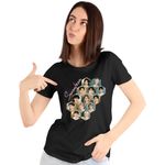 Fashion, accesorii si bijuterii - Femei - Imbracaminte femei - Tricouri si topuri femei - Tricou Femei Seventeen Merch Kpop, negru, marime S - Infinity.ro