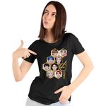 Fashion, accesorii si bijuterii - Femei - Imbracaminte femei - Tricouri si topuri femei - Tricou Femei Epex All Gang Kpop Merch, negru, marime S - Infinity.ro