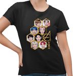 Fashion, accesorii si bijuterii - Femei - Imbracaminte femei - Tricouri si topuri femei - Tricou Femei Epex All Gang Kpop Merch, negru, marime S - Infinity.ro