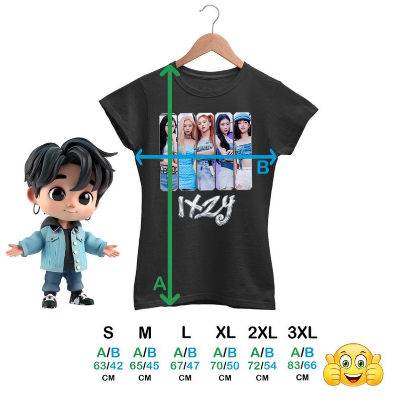 Fashion, accesorii si bijuterii - Femei - Imbracaminte femei - Tricouri si topuri femei - Tricou Femei Itzy Kpop Merch, negru, marime S - Infinity.ro