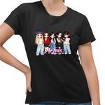 Fashion, accesorii si bijuterii - Femei - Imbracaminte femei - Tricouri si topuri femei - Tricou Femei Artms Cartoon Merch Kpop, negru, marime S - Infinity.ro