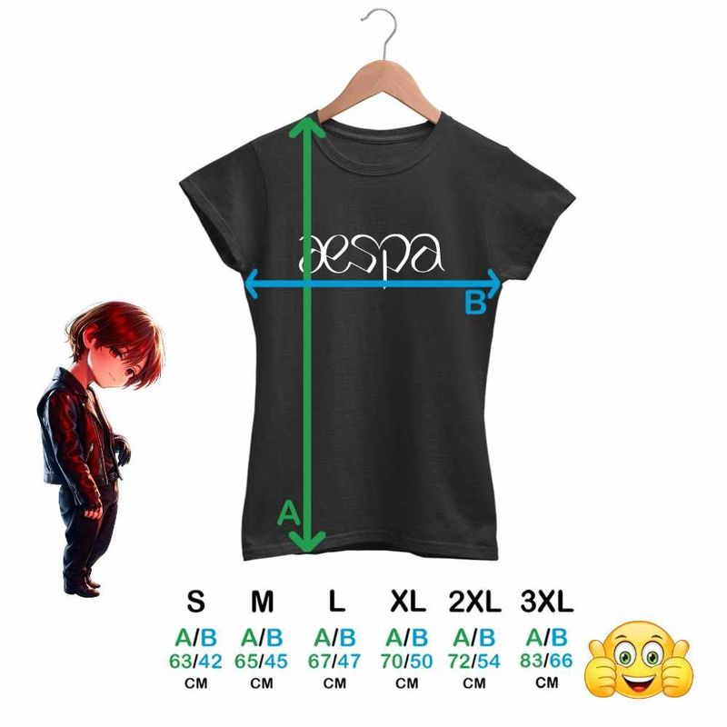 Fashion, accesorii si bijuterii - Femei - Imbracaminte femei - Tricouri si topuri femei - Tricou Femei Aespa Kpop Merch, negru, marime S - Infinity.ro