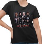 Fashion, accesorii si bijuterii - Femei - Imbracaminte femei - Tricouri si topuri femei - Tricou Femei Xlov Kpop Merch, negru, marime S - Infinity.ro