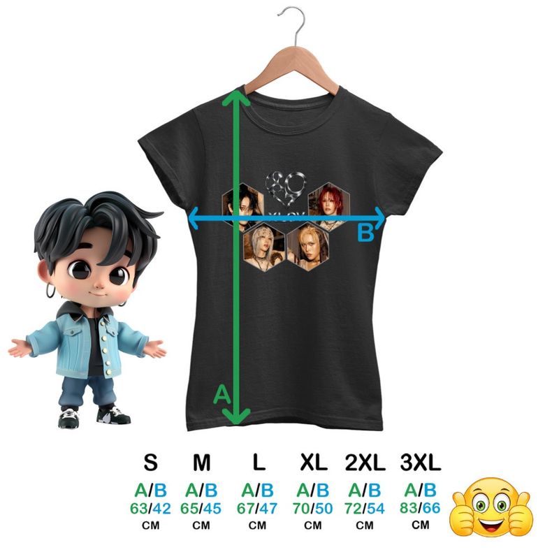 Fashion, accesorii si bijuterii - Femei - Imbracaminte femei - Tricouri si topuri femei - Tricou Femei Xlov Hyperparty Kpop, negru, marime S - Infinity.ro