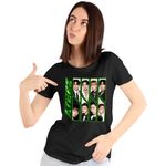 Fashion, accesorii si bijuterii - Femei - Imbracaminte femei - Tricouri si topuri femei - Tricou Femei Ateez Song Min-gi Kpop Merch, negru, marime S - Infinity.ro