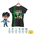 Fashion, accesorii si bijuterii - Femei - Imbracaminte femei - Tricouri si topuri femei - Tricou Femei Ateez Song Min-gi Kpop Merch, negru, marime S - Infinity.ro