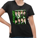 Fashion, accesorii si bijuterii - Femei - Imbracaminte femei - Tricouri si topuri femei - Tricou Femei Ateez Song Min-gi Kpop Merch, negru, marime S - Infinity.ro