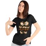 Fashion, accesorii si bijuterii - Femei - Imbracaminte femei - Tricouri si topuri femei - Tricou Femei Ateez Korea Kpop, negru, marime S - Infinity.ro