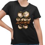 Fashion, accesorii si bijuterii - Femei - Imbracaminte femei - Tricouri si topuri femei - Tricou Femei Ateez Korea Kpop, negru, marime S - Infinity.ro