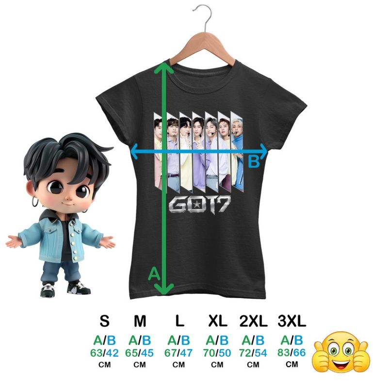 Fashion, accesorii si bijuterii - Femei - Imbracaminte femei - Tricouri si topuri femei - Tricou Femei Got7 Kpop Jin-young, negru, marime S - Infinity.ro