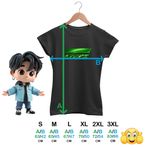 Fashion, accesorii si bijuterii - Femei - Imbracaminte femei - Tricouri si topuri femei - Tricou Femei Ateez Merch Kpop, negru, marime S - Infinity.ro