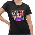 Fashion, accesorii si bijuterii - Femei - Imbracaminte femei - Tricouri si topuri femei - Tricou Femei I-dle Kpop Yuqi Soyeon Merch Gidle, negru, marime S - Infinity.ro