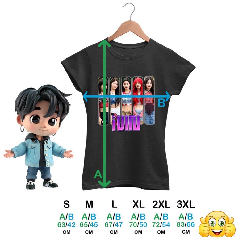 Fashion, accesorii si bijuterii - Femei - Imbracaminte femei - Tricouri si topuri femei - Tricou Femei I-dle Kpop Yuqi Soyeon Merch Gidle, negru, marime S - Infinity.ro