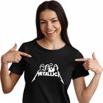 Fashion, accesorii si bijuterii - Femei - Imbracaminte femei - Tricouri si topuri femei - Tricou Femei Metallica Rock Legend Merch, negru, marime S - Infinity.ro
