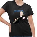 Fashion, accesorii si bijuterii - Femei - Imbracaminte femei - Tricouri si topuri femei - Tricou Femei Metallica Merch James Hetfield, negru, marime S - Infinity.ro