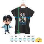 Fashion, accesorii si bijuterii - Femei - Imbracaminte femei - Tricouri si topuri femei - Tricou Femei Le Sserafim Kpop Serafim Merch, negru, marime S - Infinity.ro