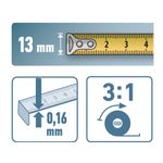 Casa si Gradina - Constructii - Scule electrice si accesorii - Aparate de masura - Banda din otel 30m, EXTOL PREMIUM, 8821093, Precizie clasa II, Infasurare rapida - Infinity.ro