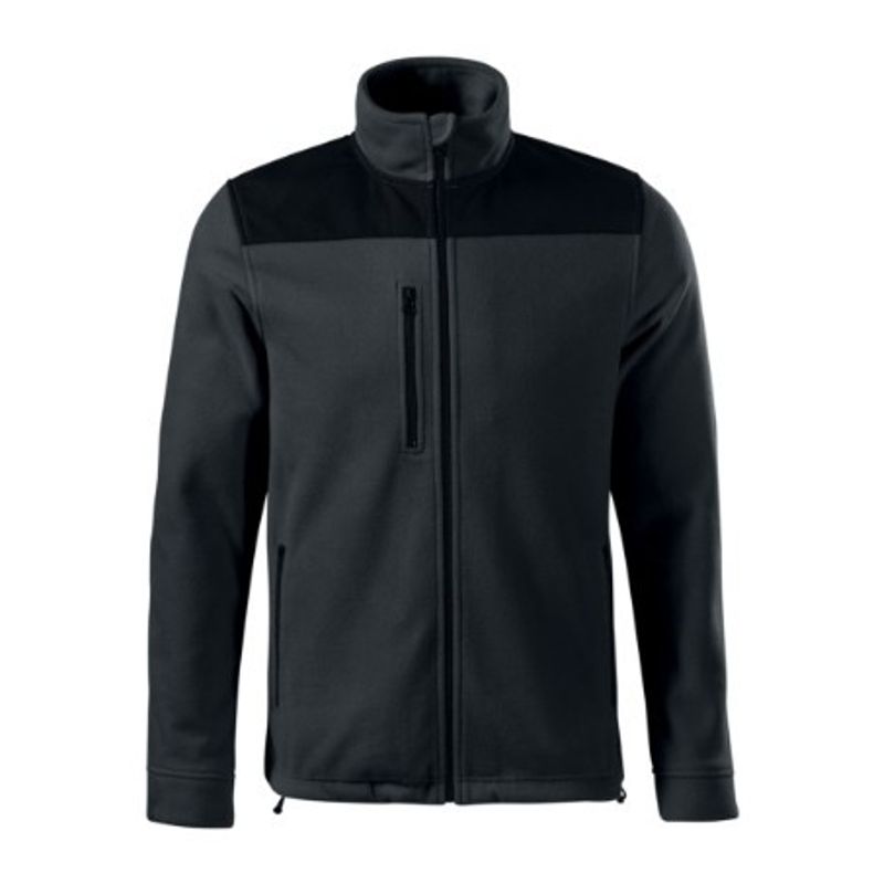 Fashion, accesorii si bijuterii - Barbati - Imbracaminte - Jachete si geci barbati - Jacheta fleece unisex, Effect 530, Malfini Ebony Gray 2XL - Infinity.ro