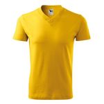 Fashion, accesorii si bijuterii - Barbati - Imbracaminte - Tricouri si bluze barbati - Tricou unisex, V-neck 102, Malfini Galben 3XL - Infinity.ro