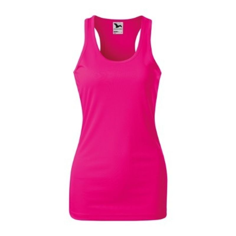 Fashion, accesorii si bijuterii - Femei - Imbracaminte femei - Tricouri si topuri femei - Top pentru dama, Racer 167, Malfini S Roz Neon - Infinity.ro