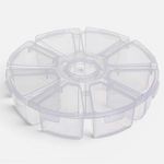 Casa si Gradina - Mobilier - Organizare si depozitare - Cutii depozitare - Organizator Rotund din Plastic cu 8 Compartimente pentru Obiecte Mici - Infinity.ro