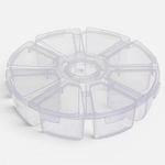 Casa si Gradina - Mobilier - Organizare si depozitare - Cutii depozitare - Organizator Rotund din Plastic cu 8 Compartimente pentru Obiecte Mici - Infinity.ro