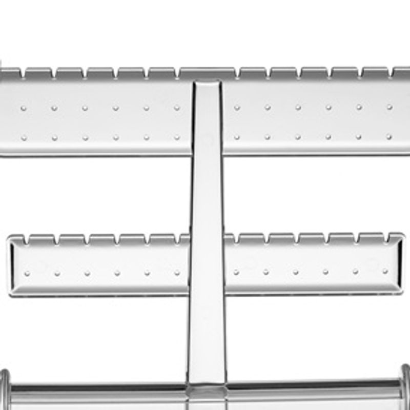 Fashion, accesorii si bijuterii - Femei - Bijuterii femei - Cutii bijuterii - Organizator acrilic transparent pentru bijuterii, cu tava, 23.5x12x27cm - Infinity.ro