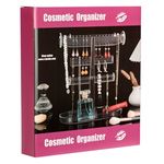 Fashion, accesorii si bijuterii - Femei - Bijuterii femei - Cutii bijuterii - Organizator acrilic transparent pentru bijuterii, cu tava, 23.5x12x27cm - Infinity.ro