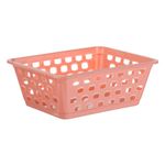 Carti si Birotica - Birotica - Accesorii de birou - Suporturi accesorii birou - Suport organizator birou din plastic roz, perforat, 16x12x5.6 cm - Infinity.ro