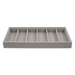 Casa si Gradina - Mobilier - Organizare si depozitare - Organizatoare pentru sertare si dulapuri - Suport Organizator Ochelari Suede Gri cu 6 Compartimente - Infinity.ro